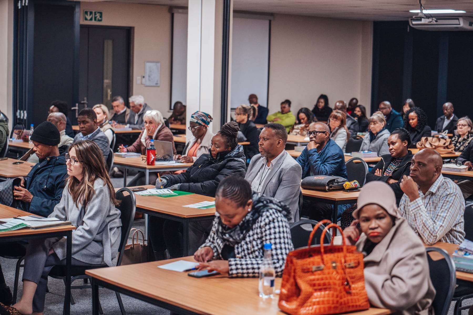 Delegates in a breakaway room